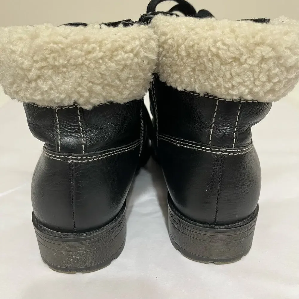 Naturalized Women’s N5 Comfort Bootie‎ Sz 7.5 Black Fleece Lined Cushioned